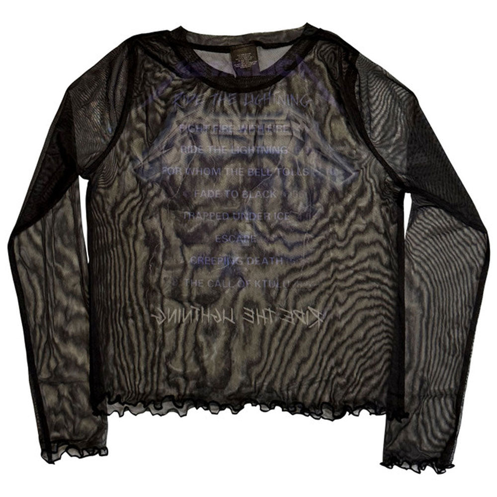 Metallica Ride The Lightning Mesh Crop Top product image 2