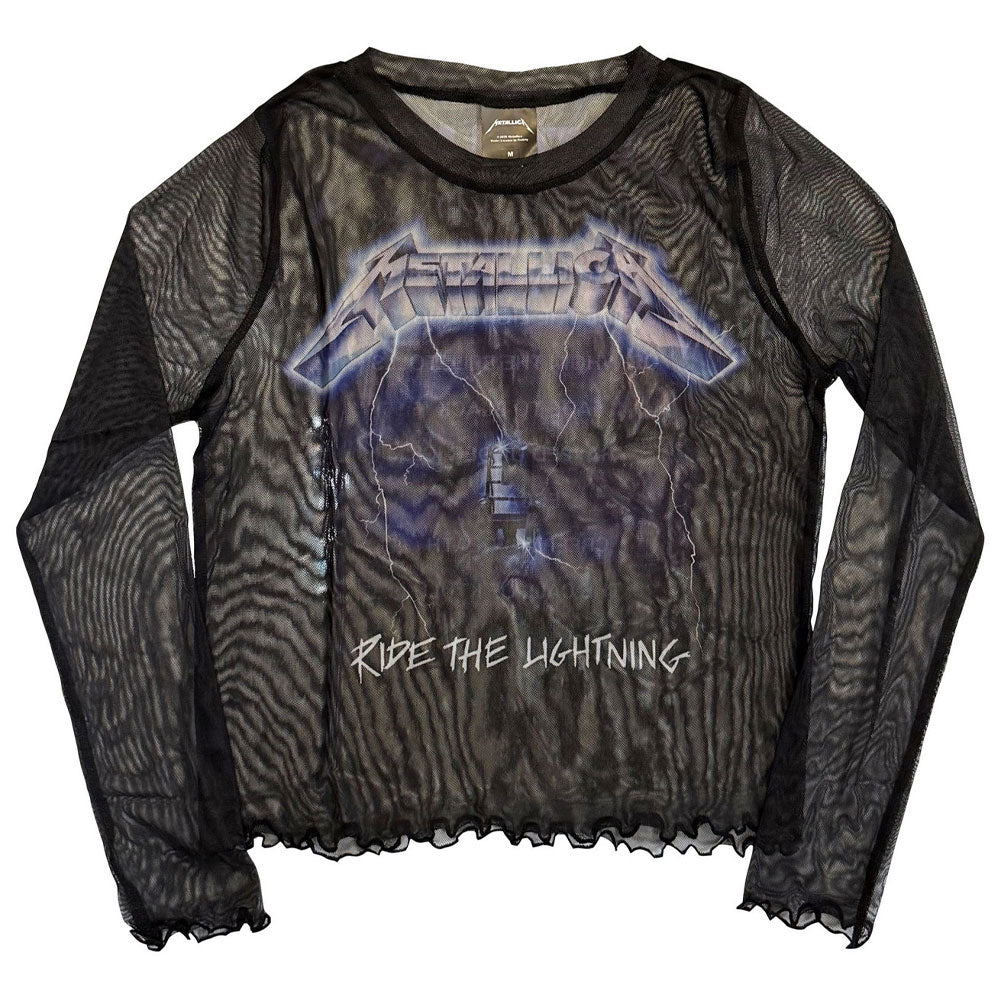 Metallica Ride The Lightning Mesh Crop Top product image 1