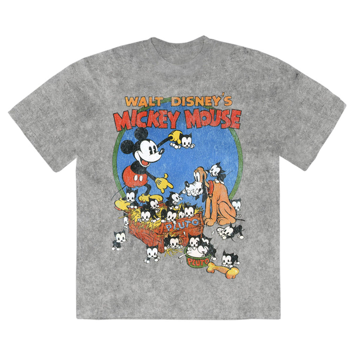 Mickey Mouse Cat Basket Limited Premium Wash T Shirt product image 1