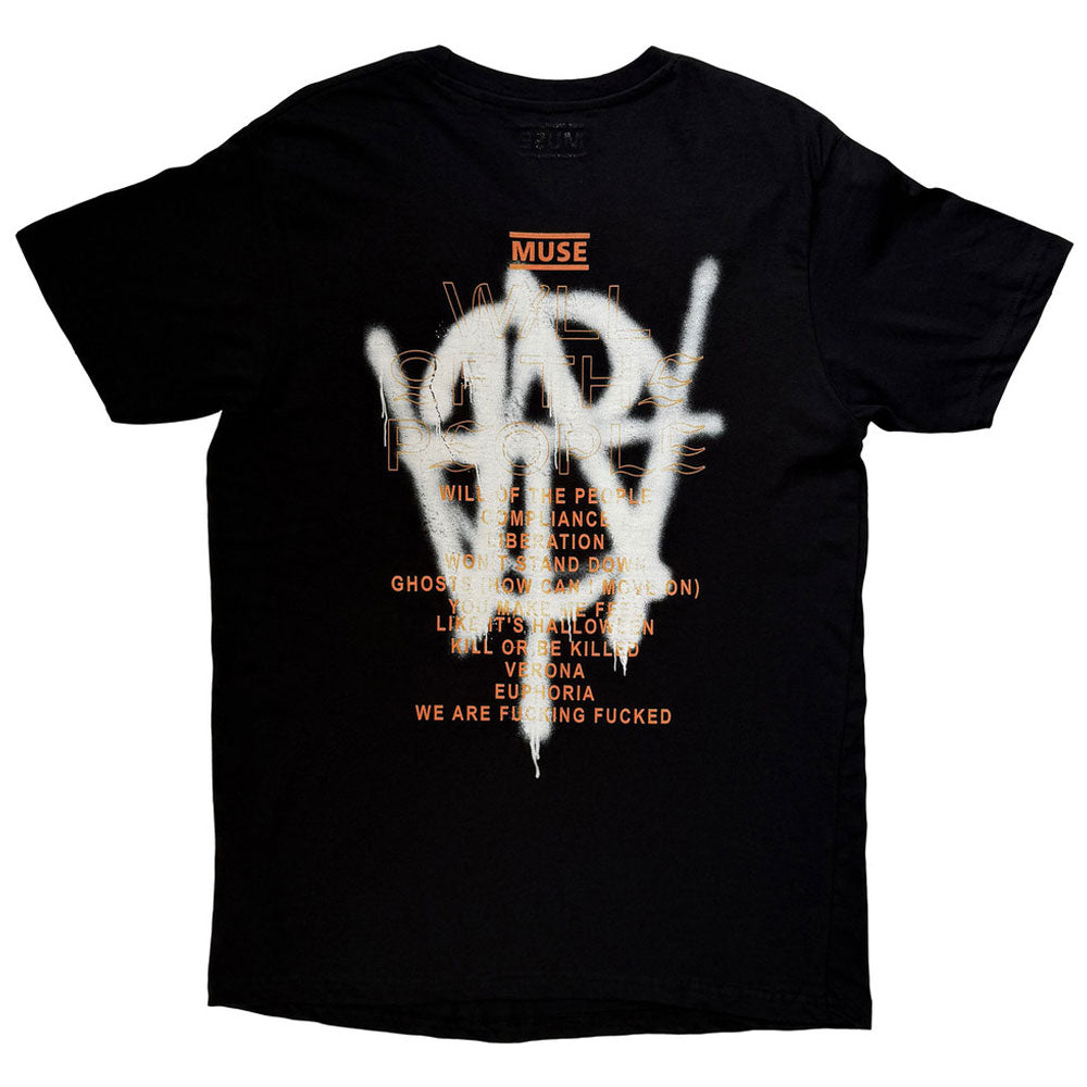 Muse Grafitti Tracklist T Shirt product image 2