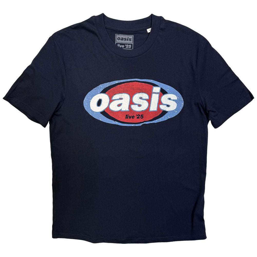 Oasis Live 25 Elliptical Band Logo T Shirt product image 1