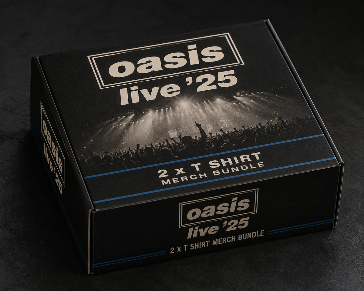 Oasis Live 25 Officially Licenced 2 x T Shirt Bundle product image 1