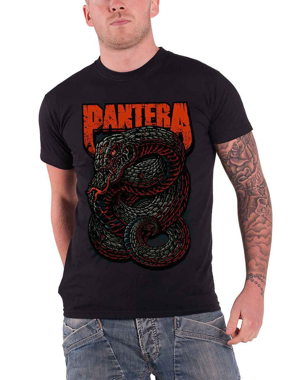 Pantera Texas Skull Band Logo T Shirt product image 1