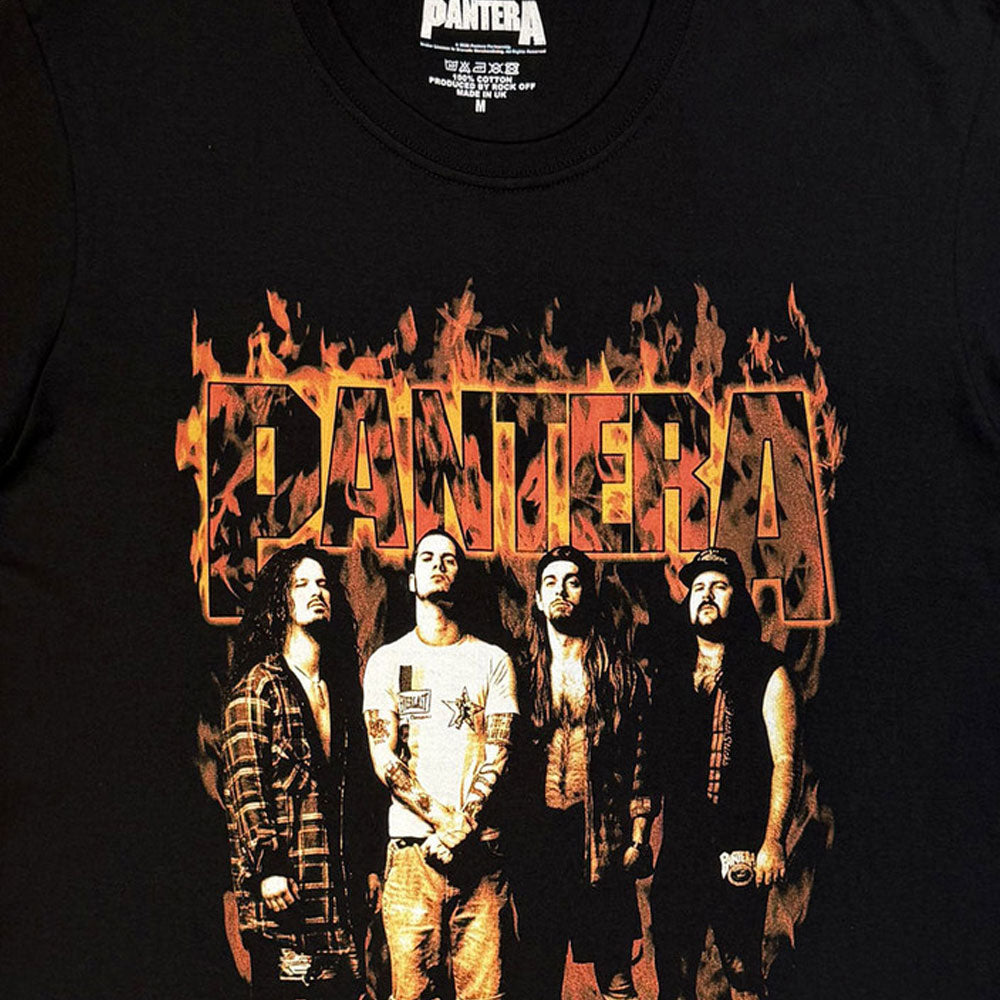 Pantera Flames Band Logo T Shirt product image 2