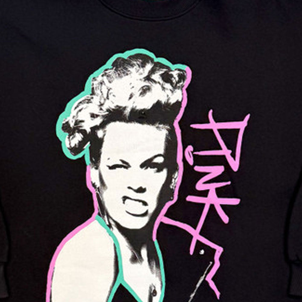 Pink Paint Pen Ladies Rock Off Unplugged Sweatshirt product image 2