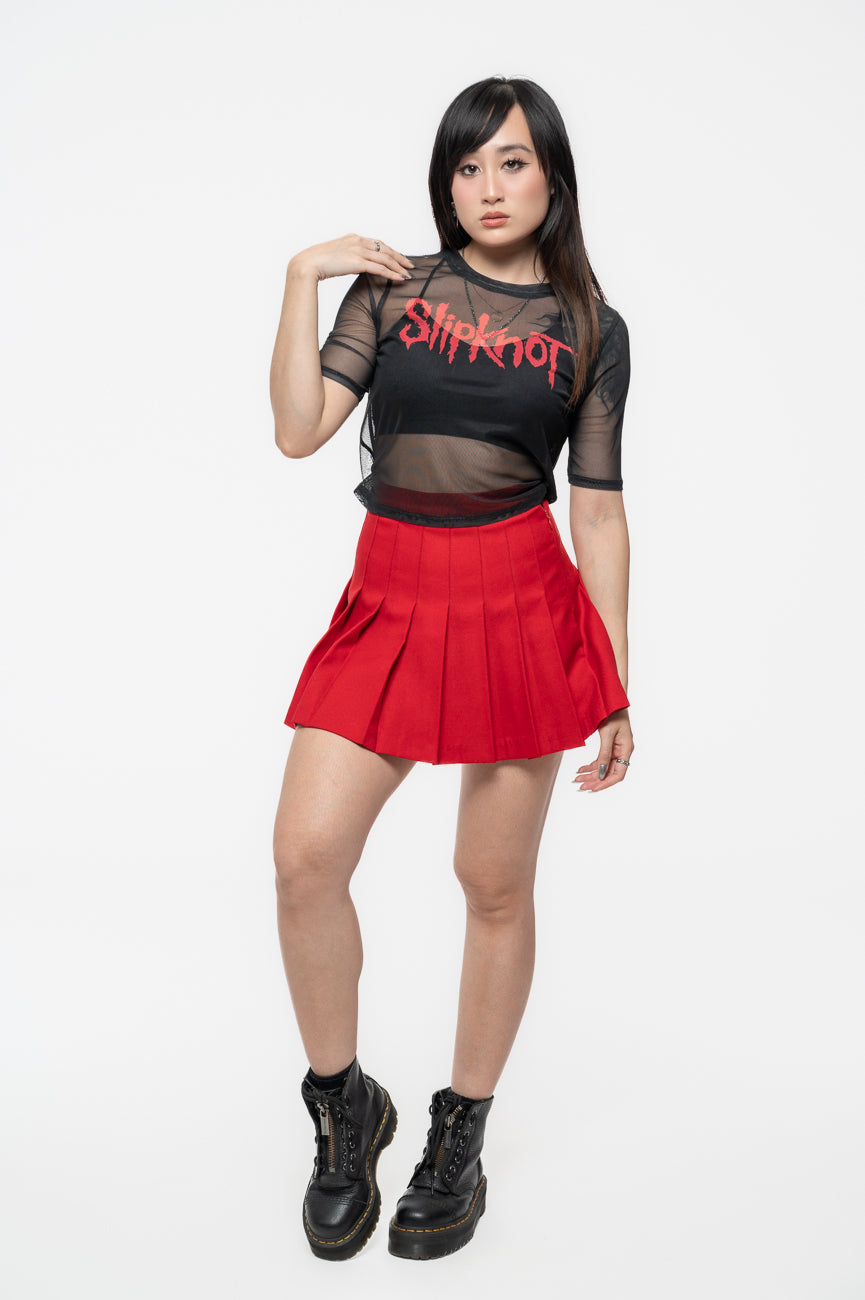 Slipknot Band Logo Back Print Mesh Crop Top product image 2