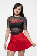 Slipknot Band Logo Back Print Mesh Crop Top product image 1