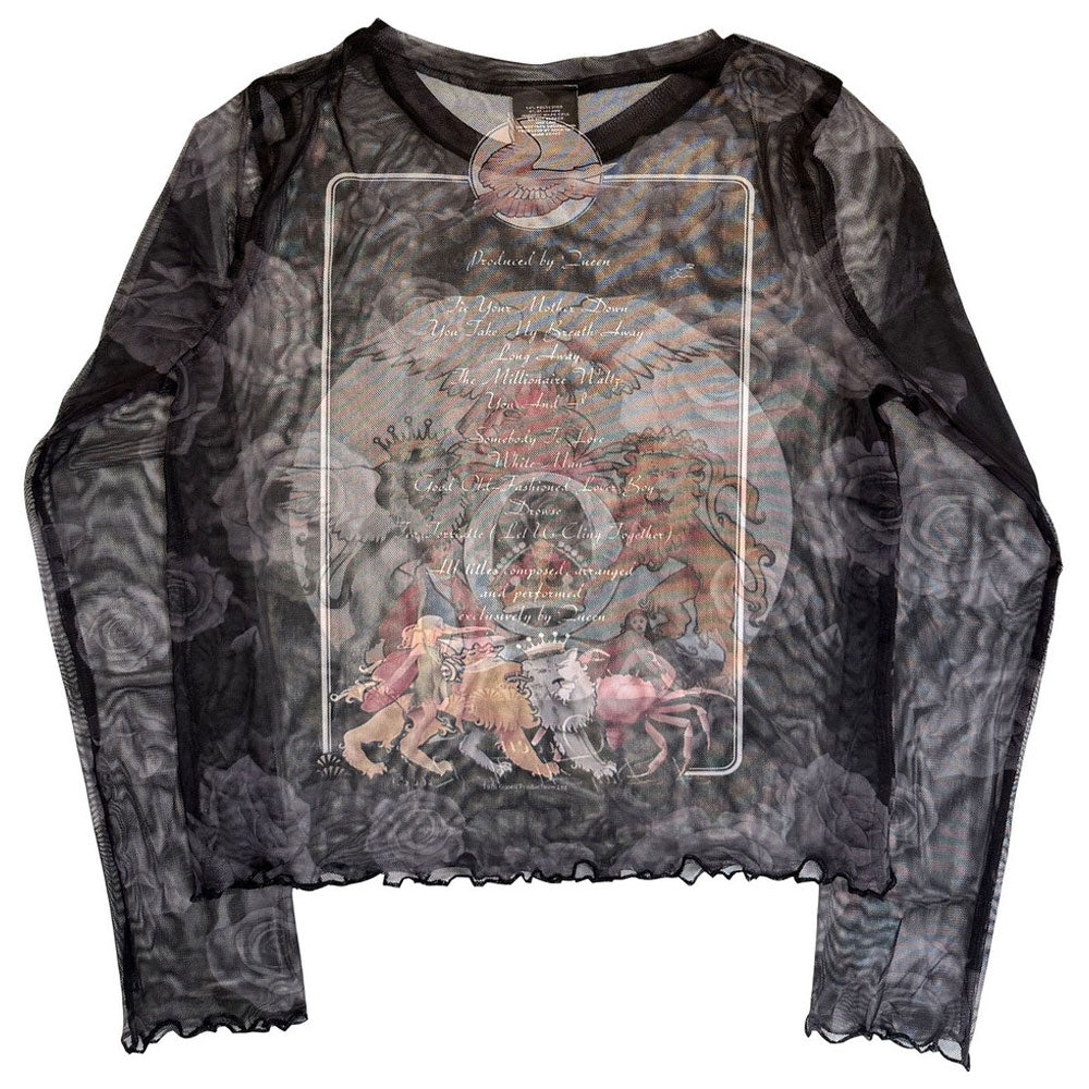 Queen A Day At The Races Mesh Crop Top product image 2
