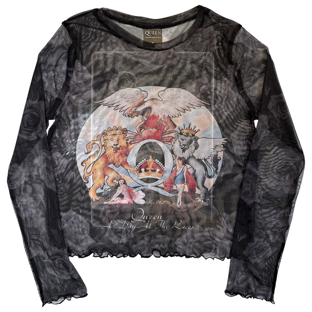 Queen A Day At The Races Mesh Crop Top product image 1