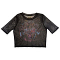 Ramones Graffiti Illustration Mesh Crop Top product image 1