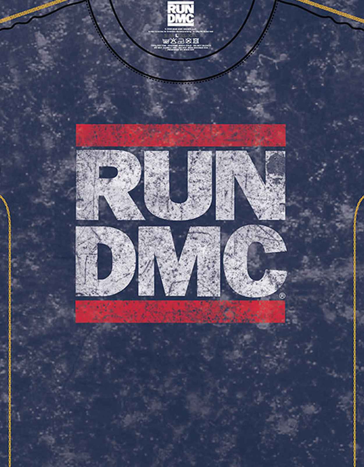 RUN DMC Band Logo Snow Wash T Shirt product image 2