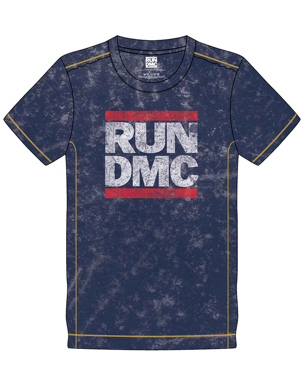 RUN DMC Band Logo Snow Wash T Shirt product image 1