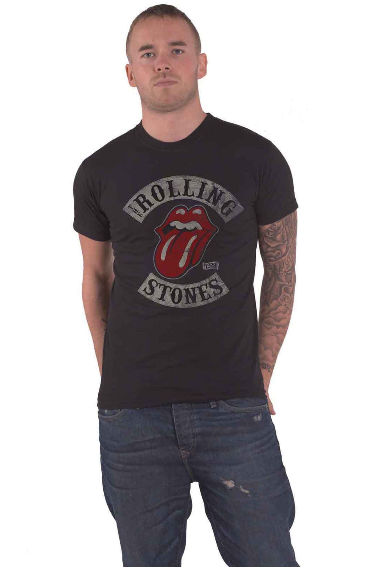 The Rolling Stones Unisex T-Shirt: Tour 1978 (Black) product image 1