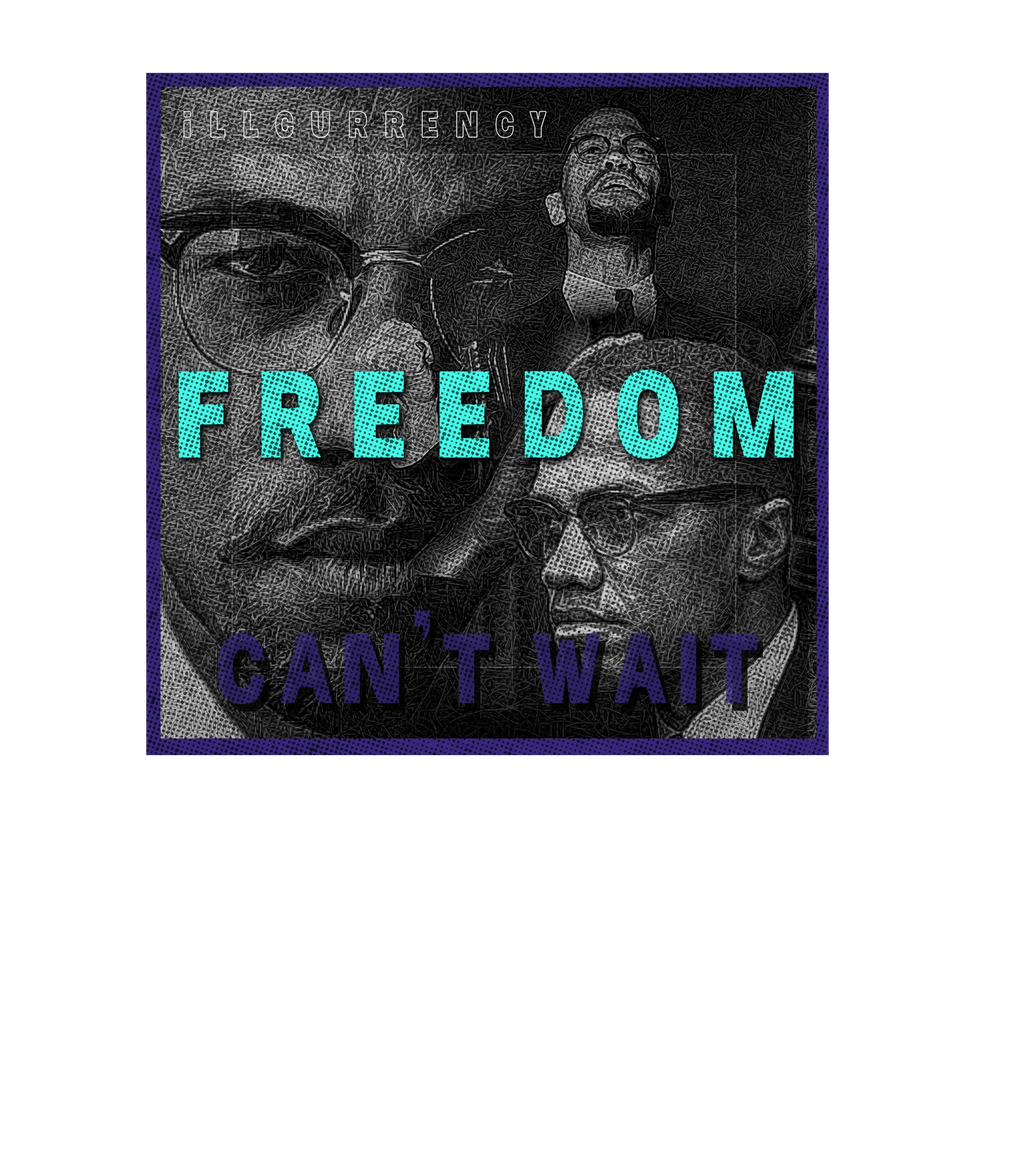 Air Jordan 1 Mid Black Grape | ILLCURRENCY T-Shirt (FREEDOM) product image 1