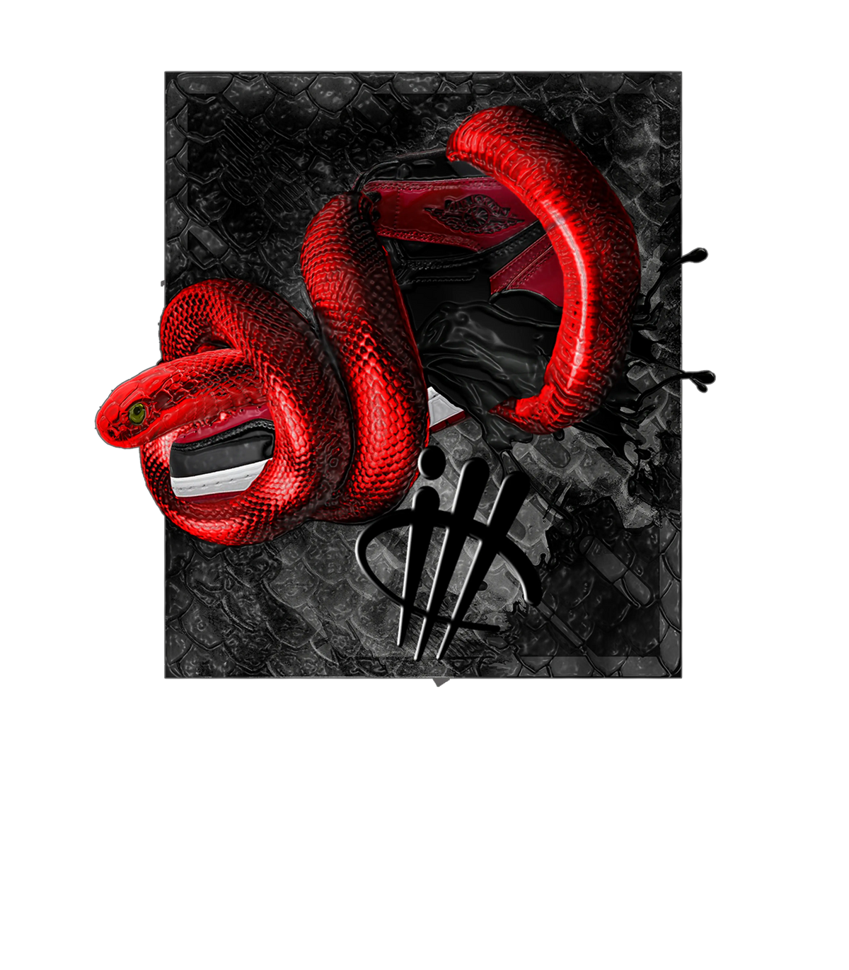Air Jordan 1 Mid Bred 2022 | ILLCURRENCY Black T-Shirt product image 1