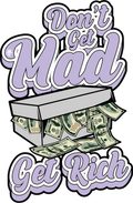 Air Jordan 11 Low "Pure Violet" | illcurrency White T-Shirt (Don't get mad get rich)