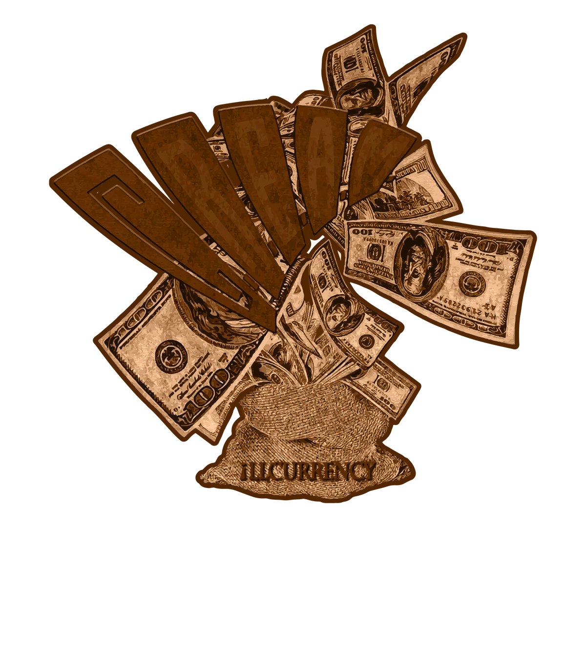 Nike Air Max 90 Futura| ILLCURRENCY Tan T-Shirt (CREAM) product image 1