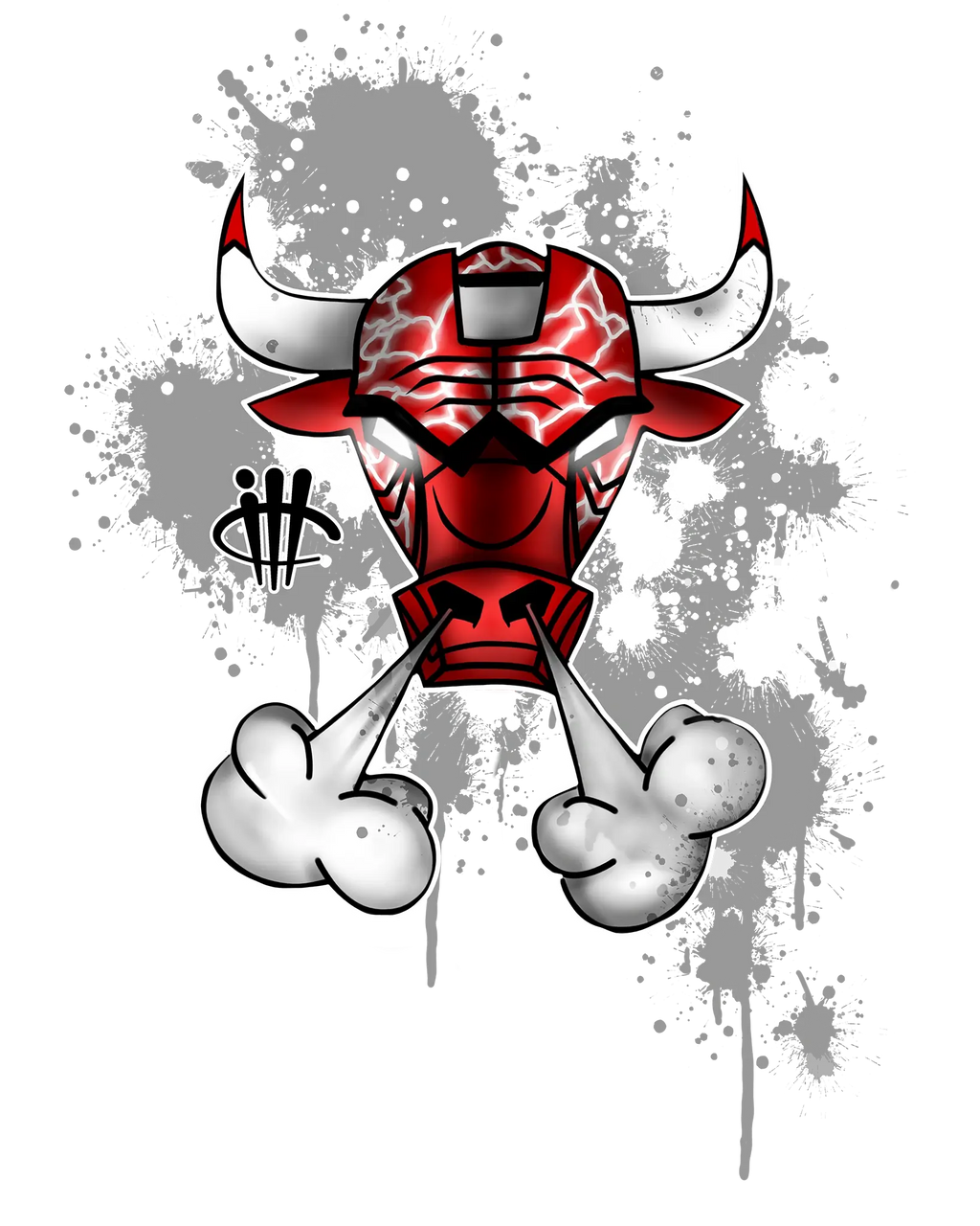 The Air Jordan 6 “Red Oreo” | ILLCURRENCY White T-Shirt (Iron Bull)