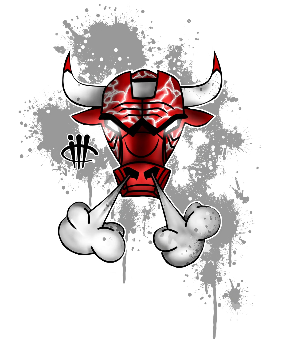 The Air Jordan 6 “Red Oreo” | ILLCURRENCY White T-Shirt (Iron Bull)