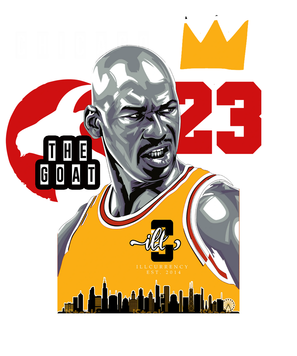 Air Jordan 7 “Citrus” 2022 Retro | illcurrency Black T-Shirt (The Goat)