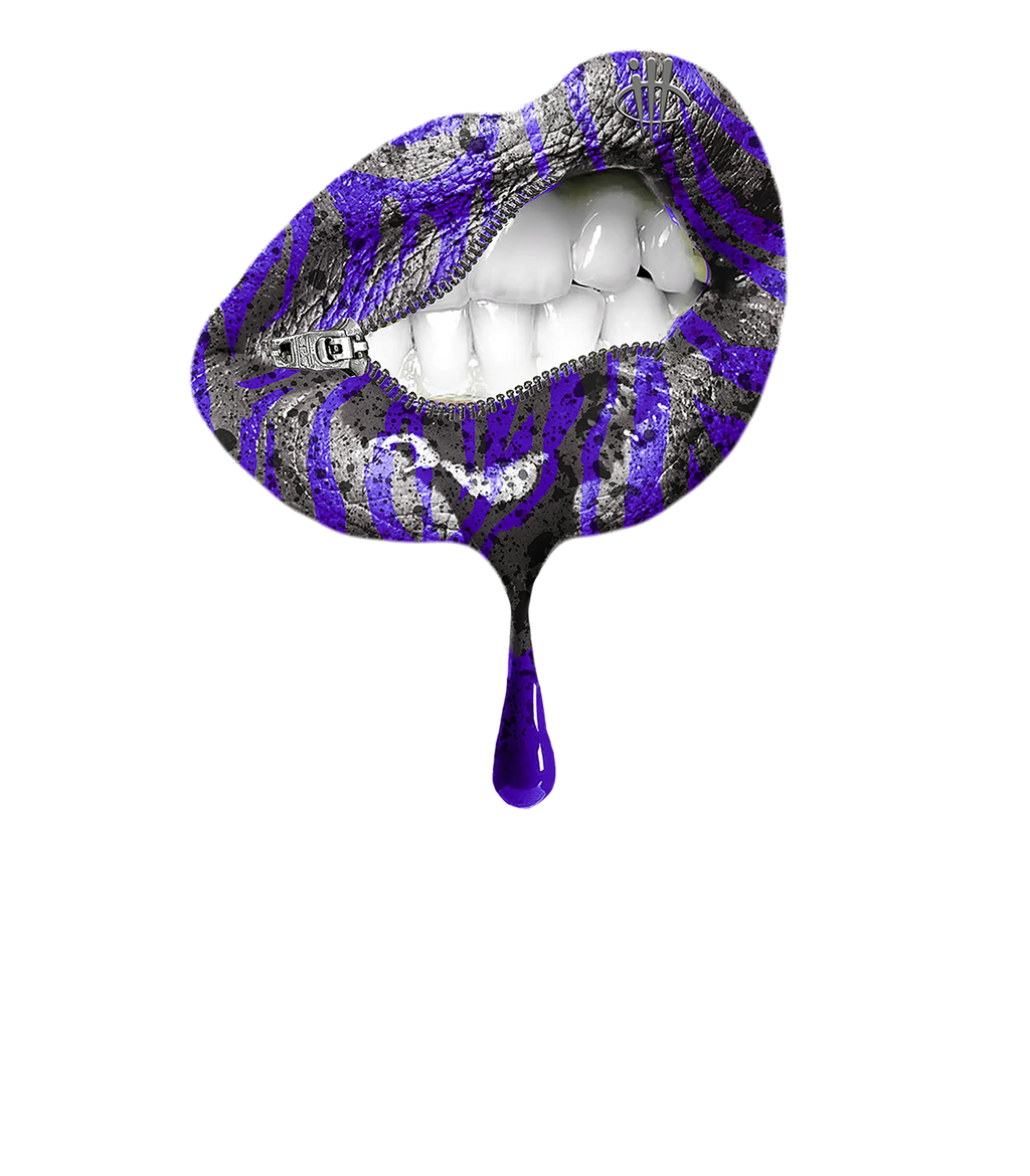 Air Jordan 3 Dark Iris - Black T-Shirt (LIPS UNSEALED)