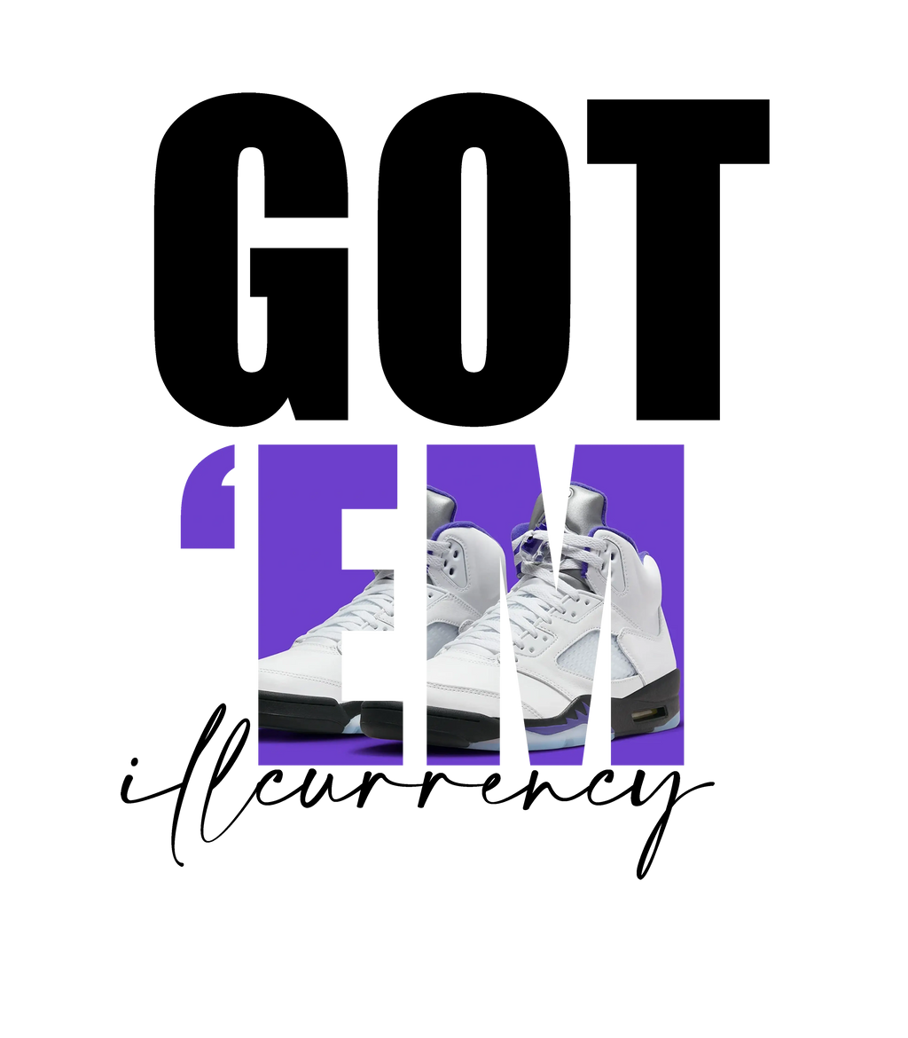 Air Jordan 5 “Concord” White T-Shirt (Got Em)