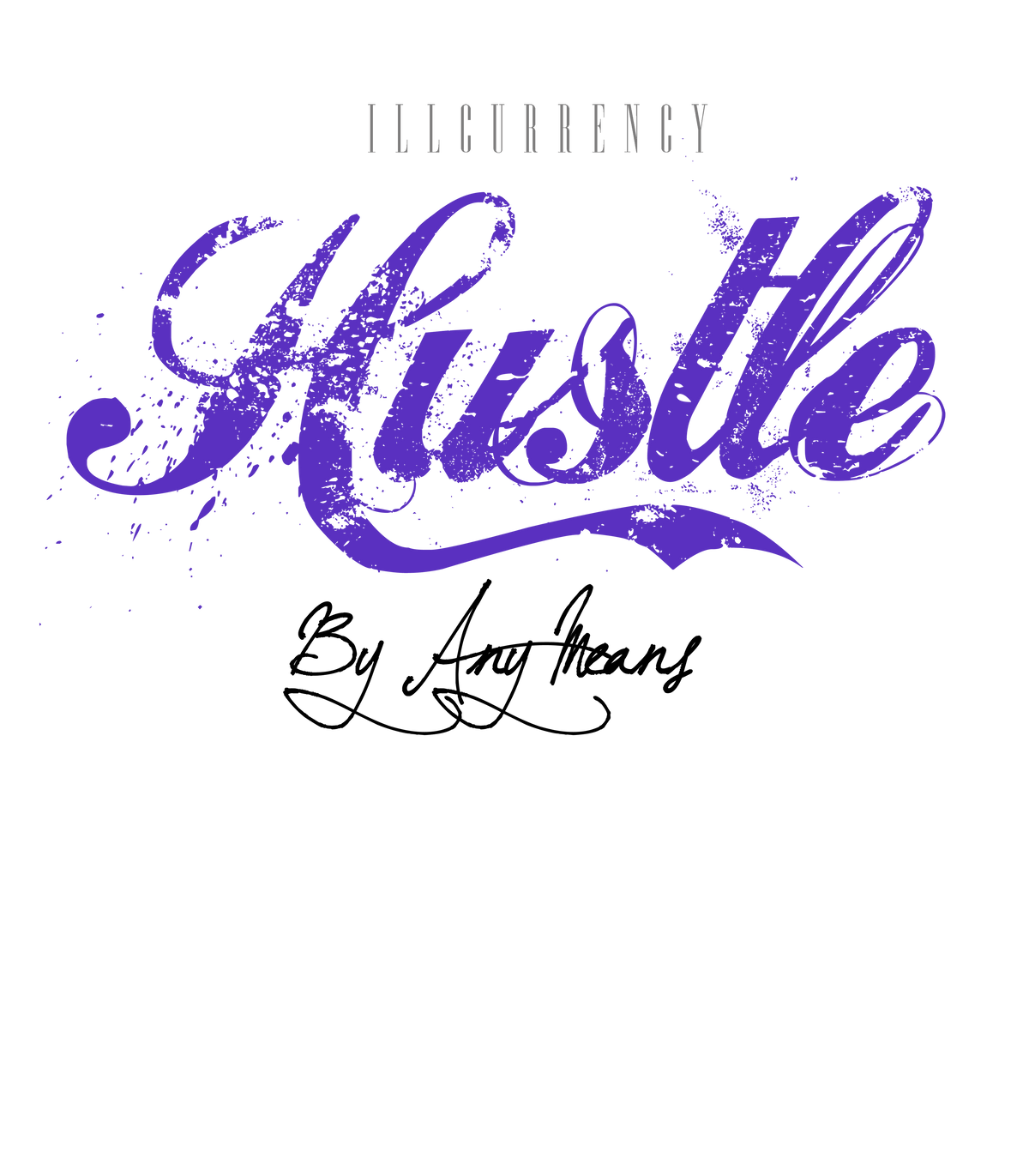 Air Jordan 5 “Concord” White T-Shirt (Hustle By Any Means)
