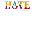 FroSkate x Nike SB Dunk High "All Love No Hate" White T-Shirt (Hate Love)