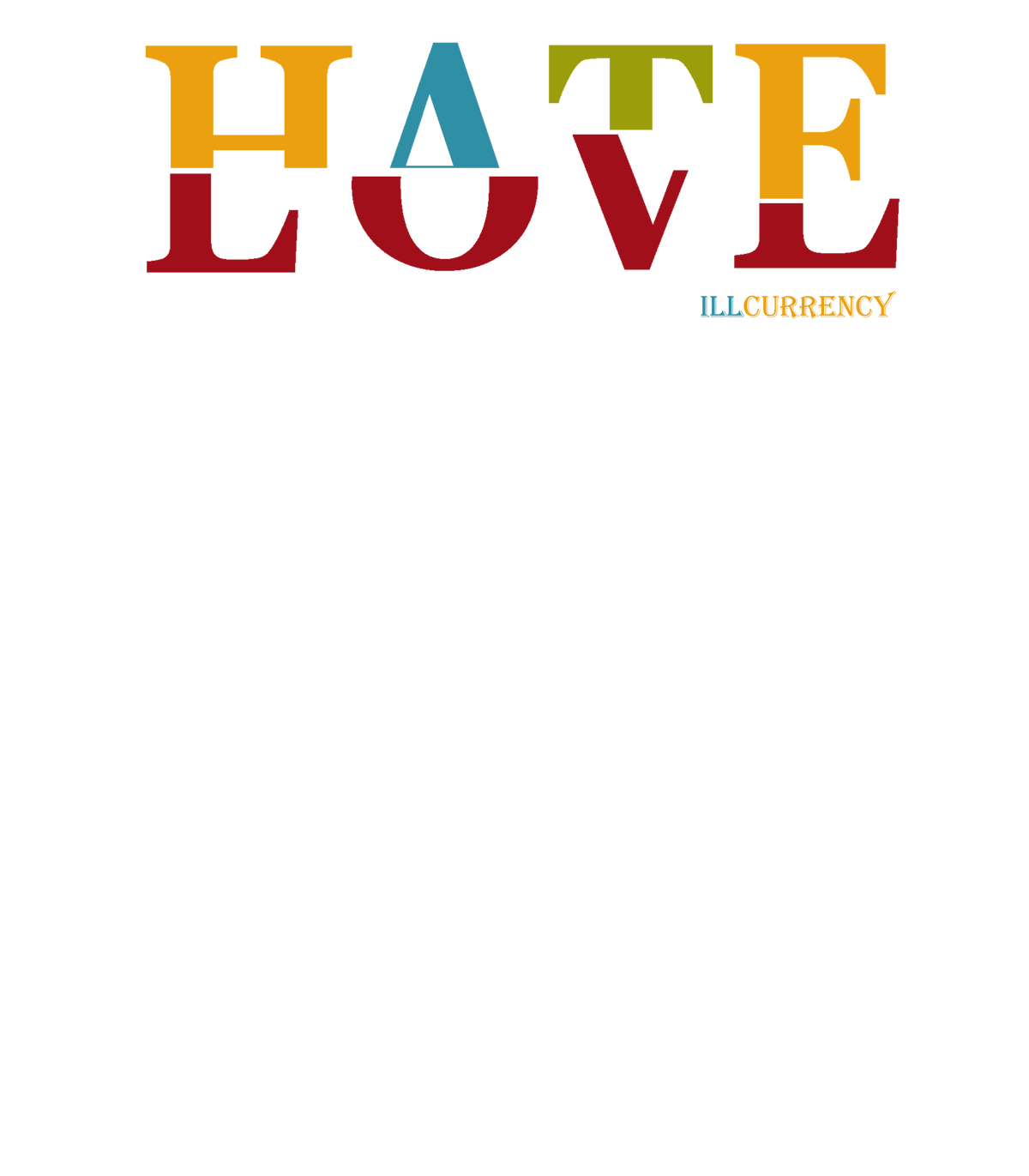 FroSkate x Nike SB Dunk High "All Love No Hate" White T-Shirt (Hate Love)