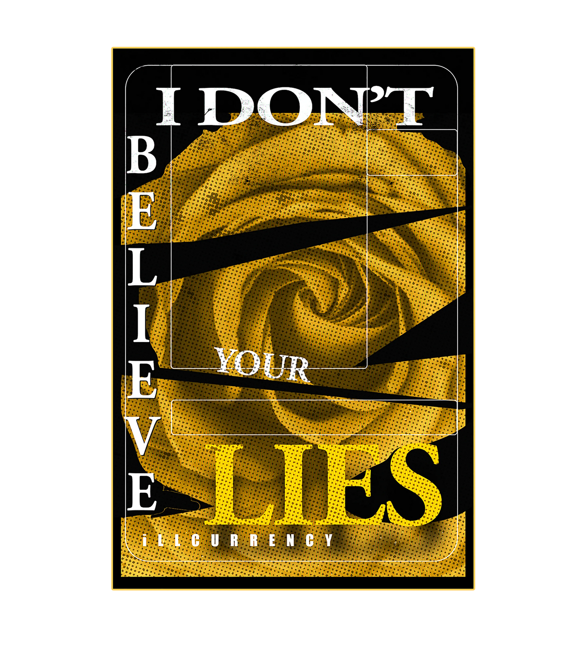 Air Jordan 1 High OG “Taxi” Black T-Shirt (I DON'T BELIEVE YOUR LIES)