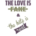 Air Jordan 4 “Canyon Purple” Black T-Shirt (Love is Fake)