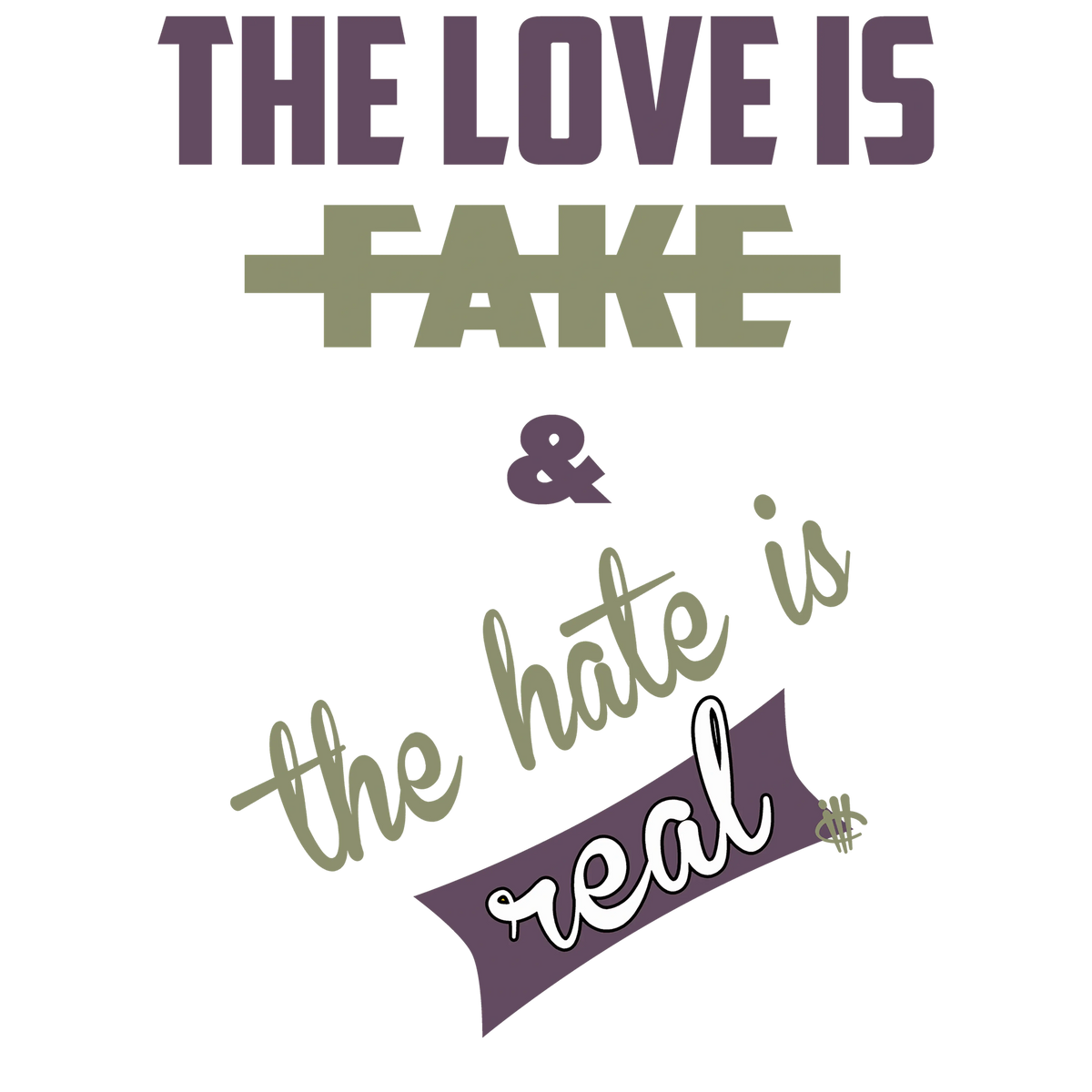 Air Jordan 4 “Canyon Purple” Black T-Shirt (Love is Fake)