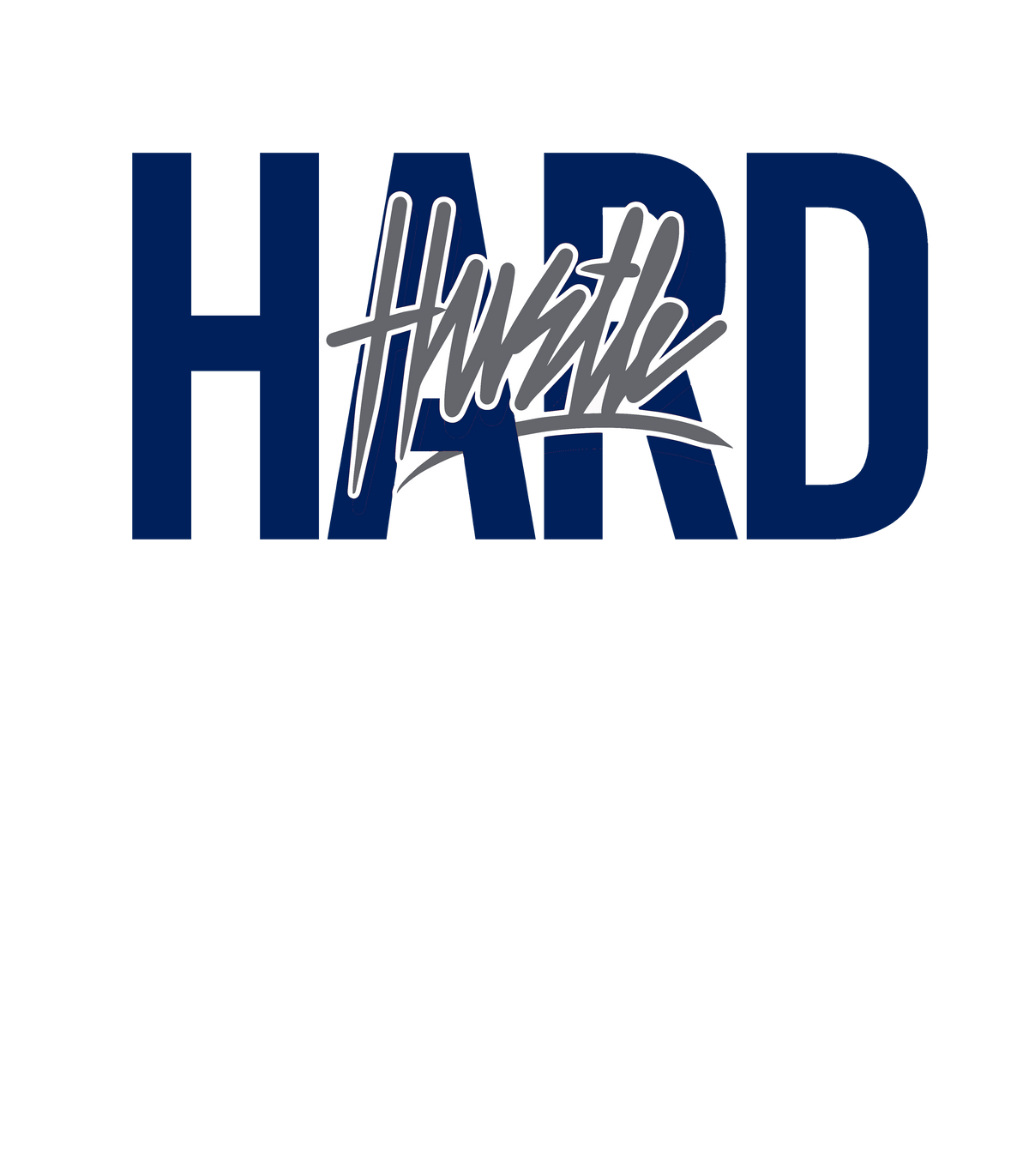 Air Jordan 4 “Midnight Navy” White T-Shirt (Hustle Hard)