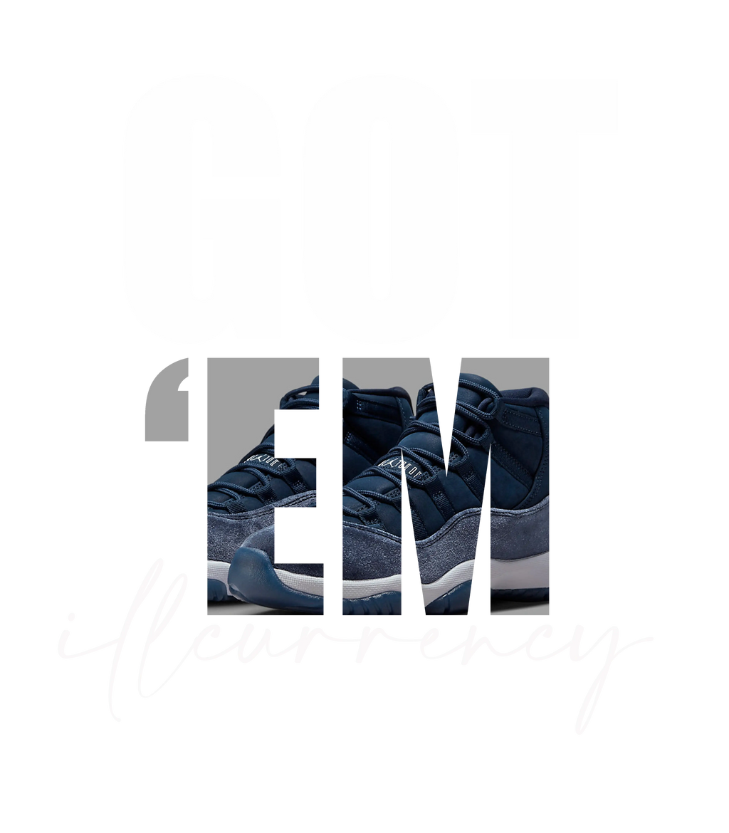 Air Jordan 11 WMNS “Midnight Navy” Navy Blue T-Shirt (Got Em)