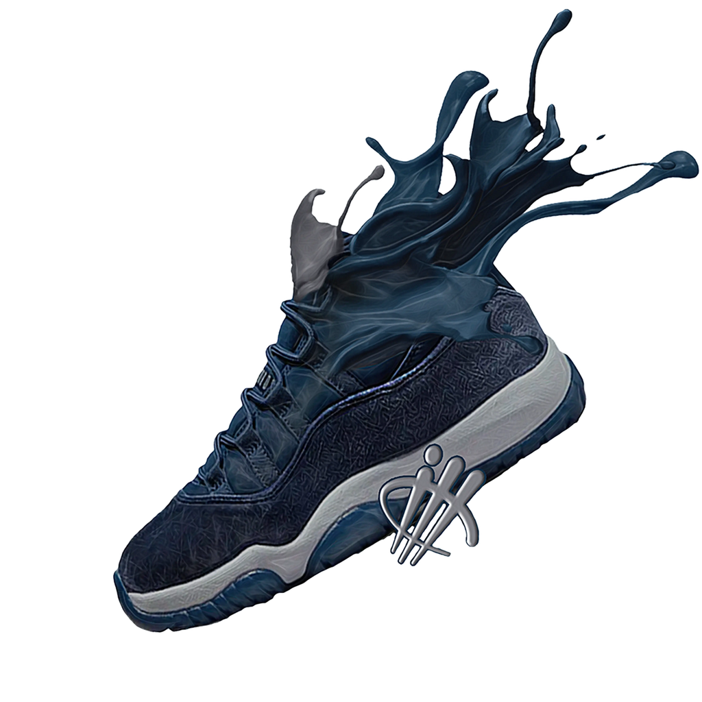 Air Jordan 11 WMNS “Midnight Navy” White T-Shirt (SPLASH SHOE)