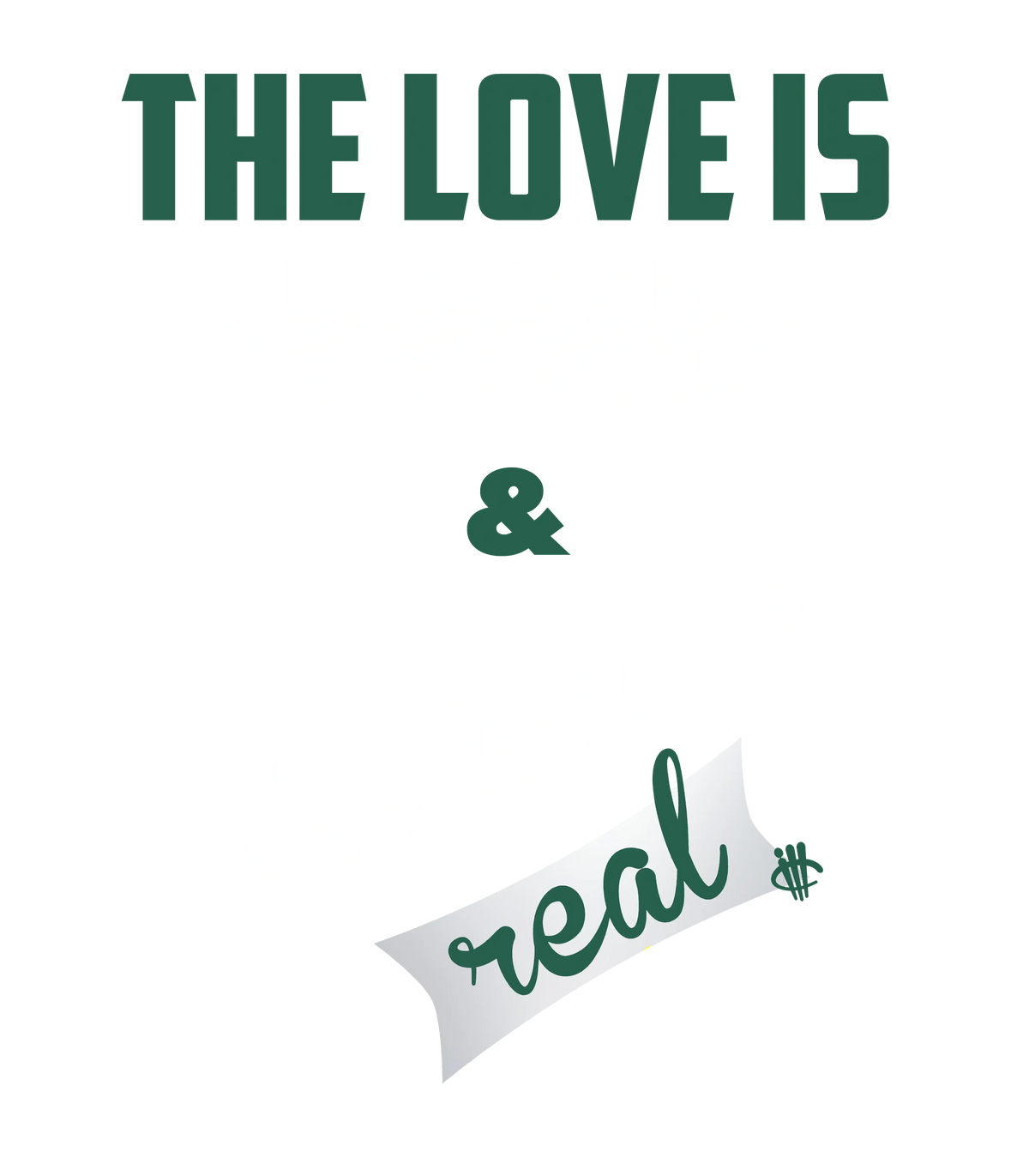 Air Jordan 1 High OG “Gorge Green” Black T-Shirt (Love is Fake)