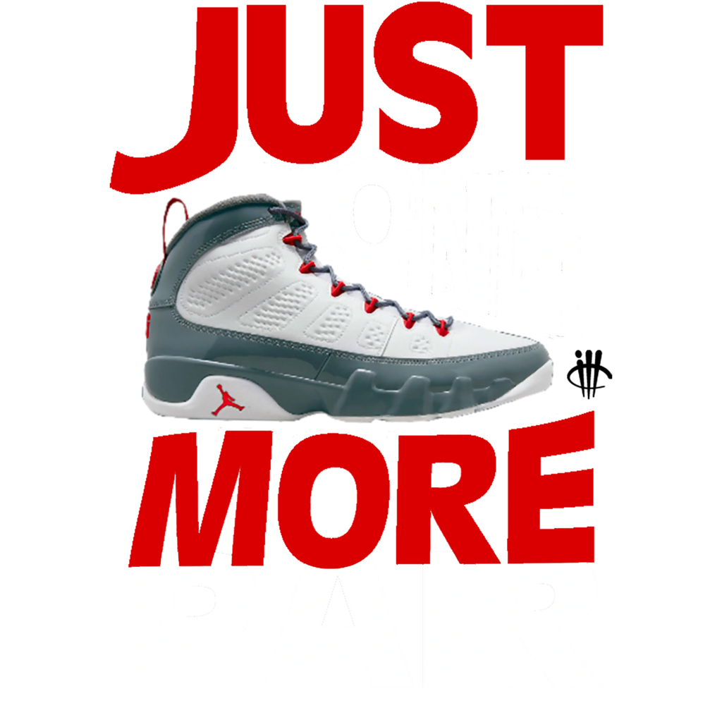Air Jordan 9 “Fire Red” Grey T-Shirt (JUST ONE MORE PAIR)