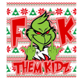 CHRISTMAS UGLY SWEATERS Red T-Shirt (Fck Them Kidz) product image 1
