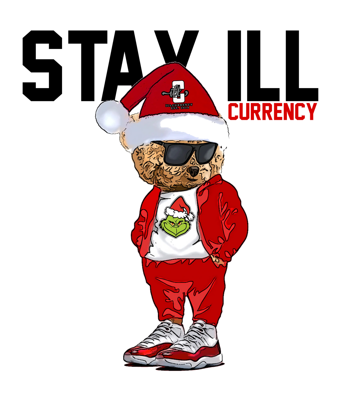 Air Jordan 11 “Cherry” White T-Shirt (Stay ill Bear)