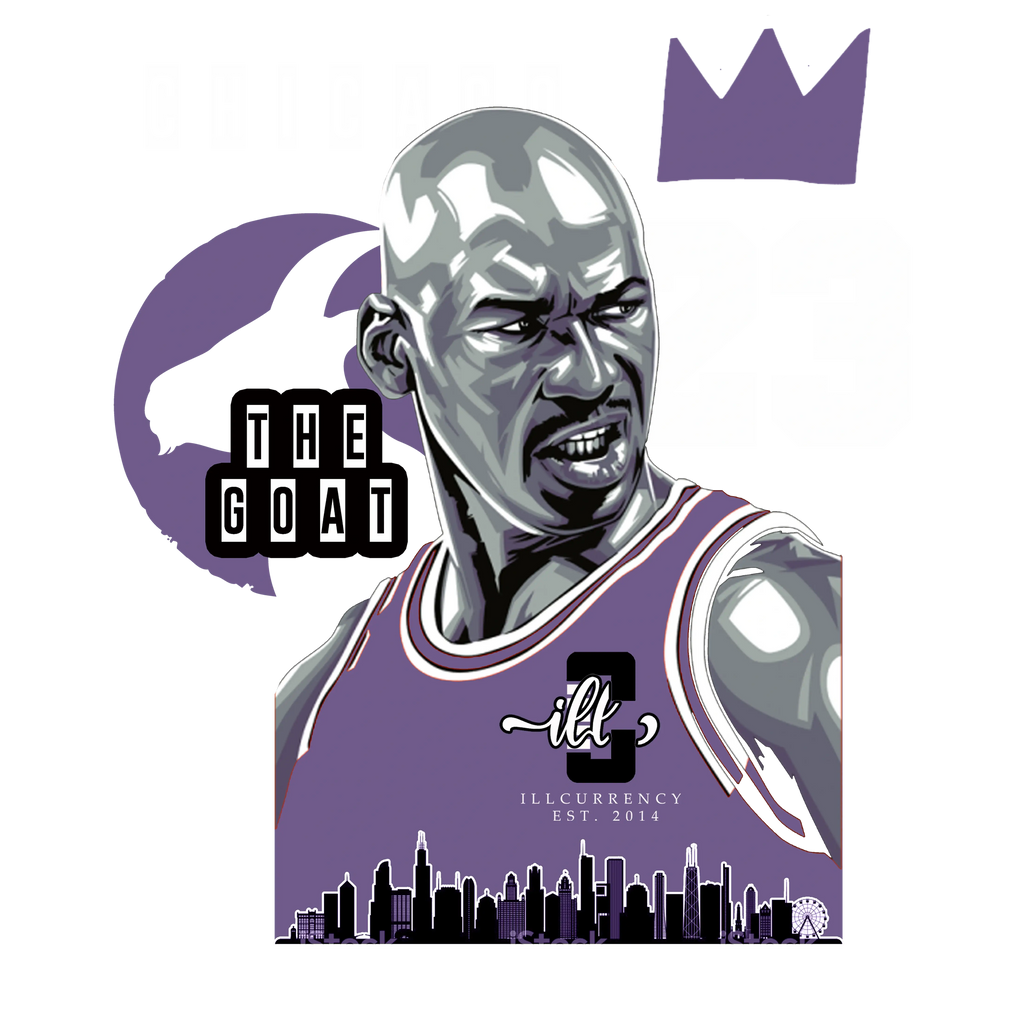 A Ma Maniere x Air Jordan 4 SP "Violet Ore" Black T-Shirt (The Goat)