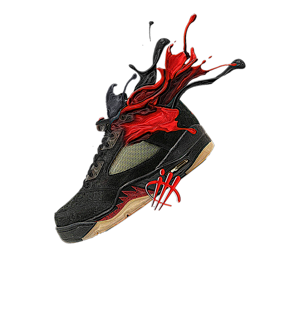 Air Jordan 5 GORE-TEX Black T-Shirt (SPLASH) product image 1