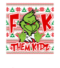 CHRISTMAS UGLY SWEATERS Pine Green T-Shirt (Fck Them Kidz) product image 1