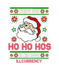 CHRISTMAS UGLY SWEATERS Black T-Shirt (HO HO HOS in this product image 1