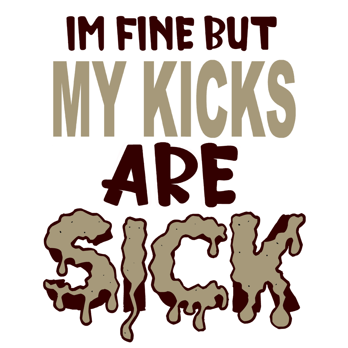 Air Jordan 7 “Black Olive” Black T-Shirt (IM FINE BUT MY KICKS ARE SICK)