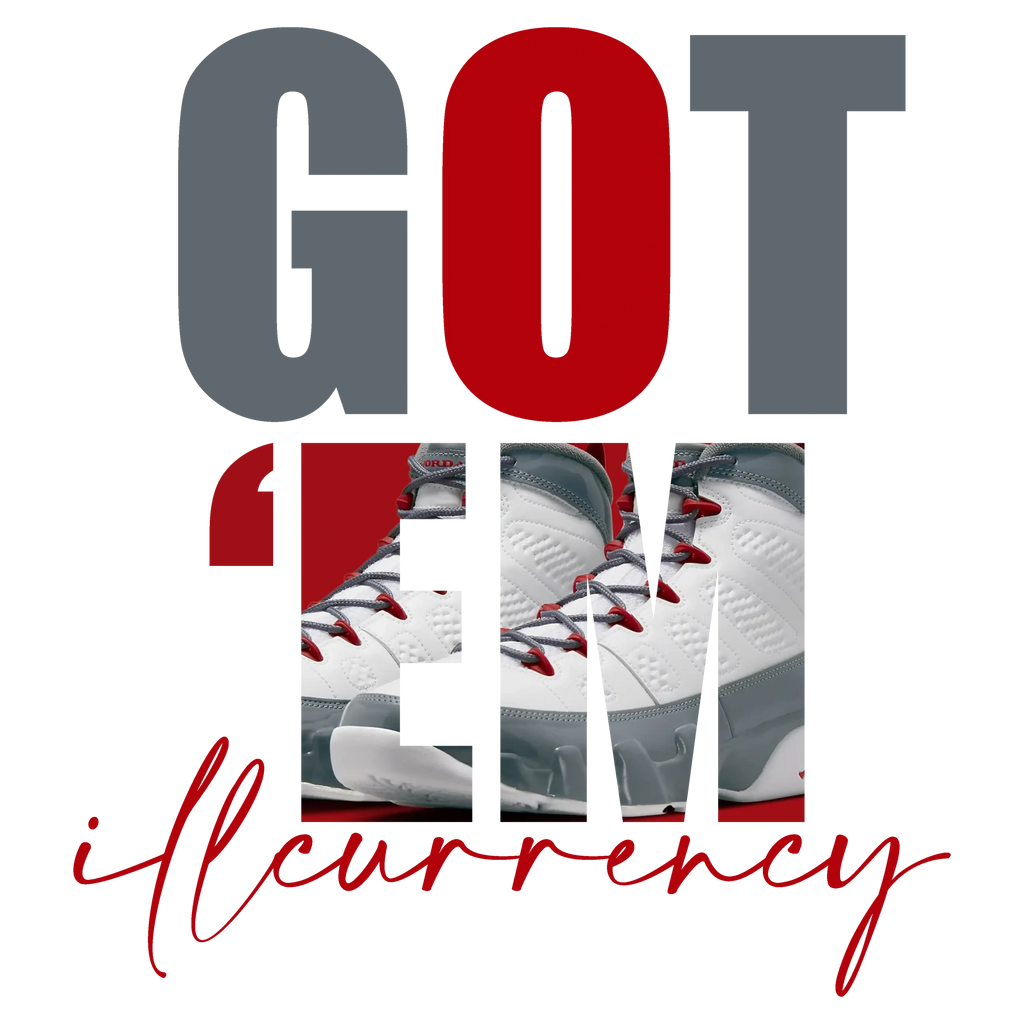 Air Jordan 9 “Fire Red” White T-Shirt (Got Em)