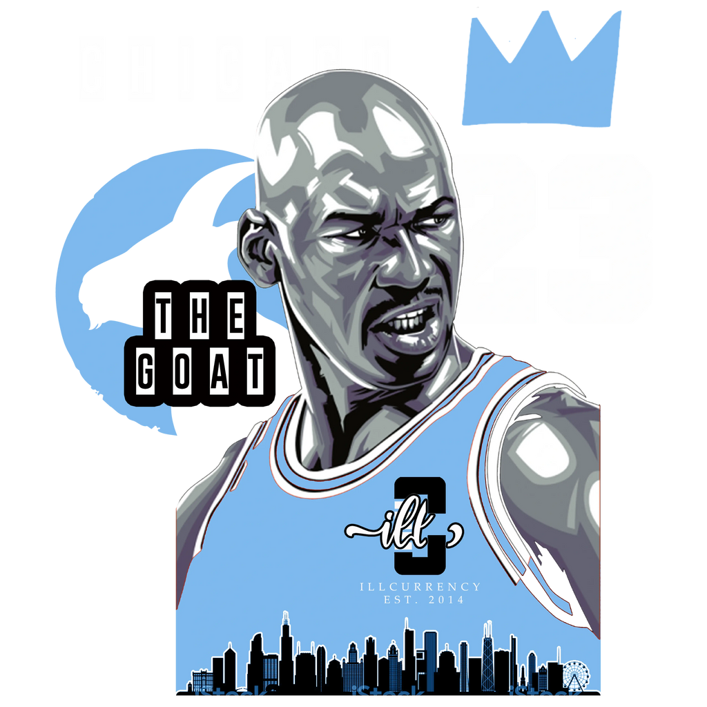 Air Jordan 13 “Black UNC” Black T-Shirt (The Goat)