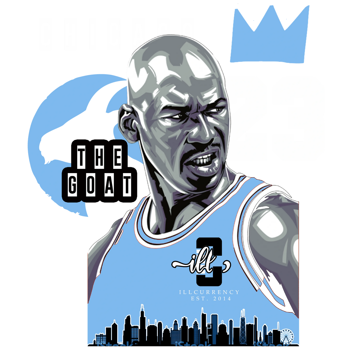Air Jordan 13 “Black UNC” Black T-Shirt (The Goat)