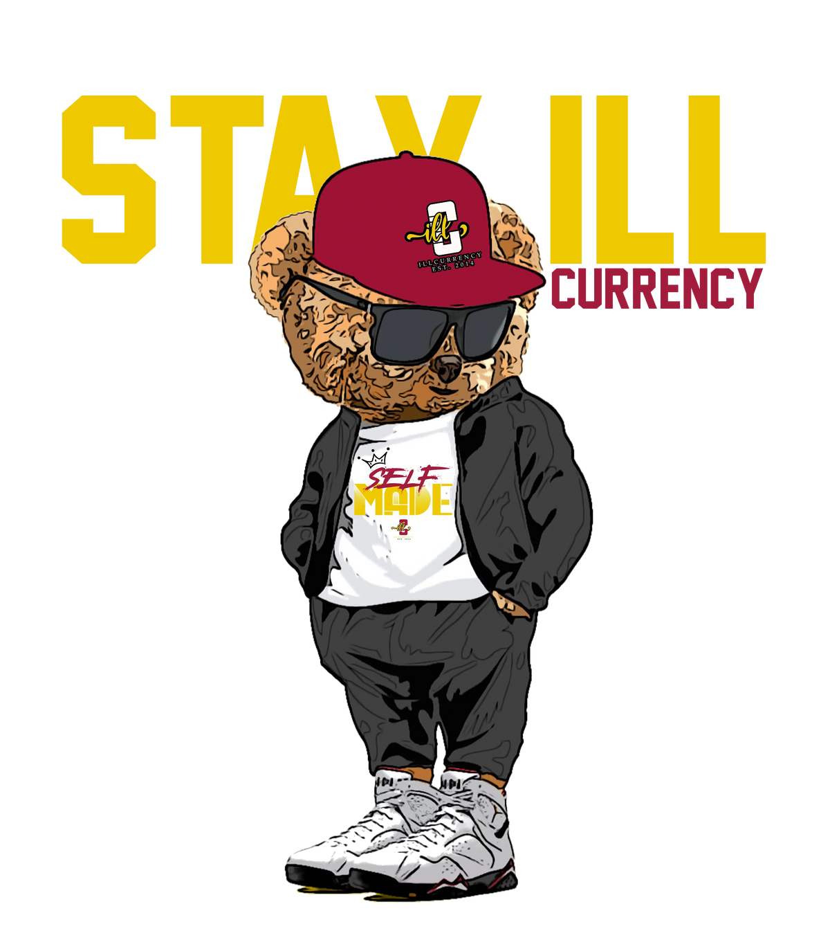 Air Jordan 7 “Cardinal” White T-Shirt (Stay ill Bear)