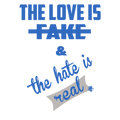 Air Jordan 1 High OG “True Blue” White T-Shirt (Love is Fake)