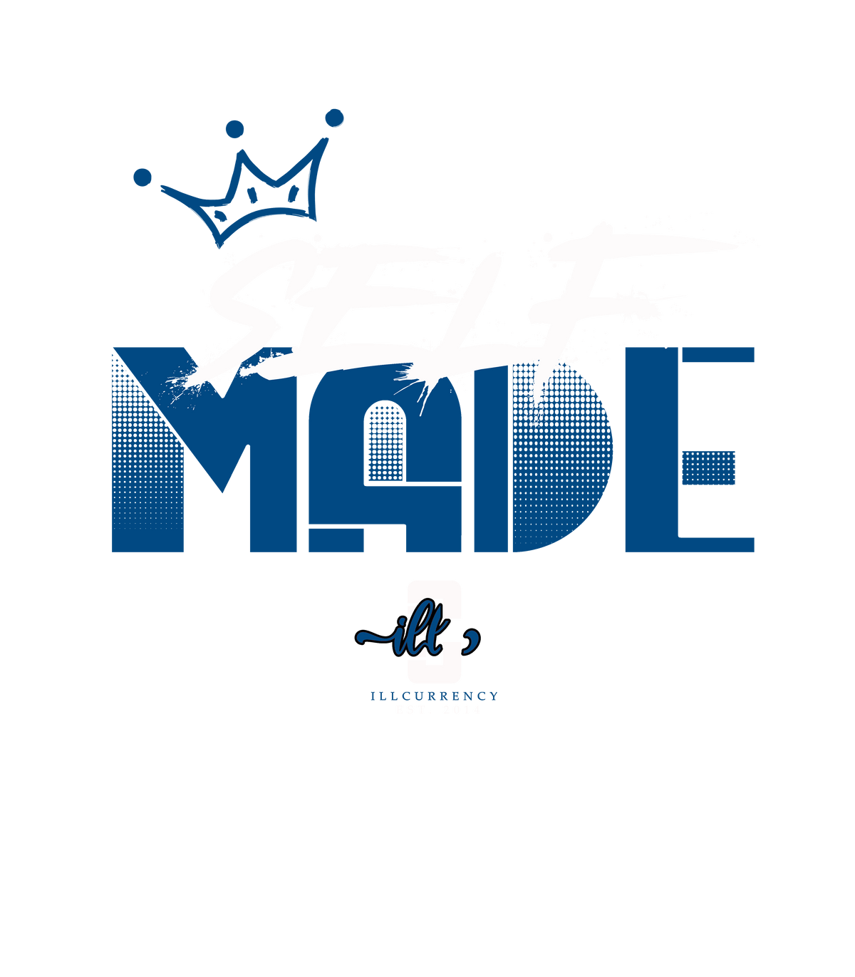 Air Jordan 1 High OG “True Blue” Grey T-Shirt (Self Made)